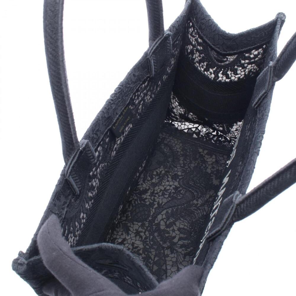 Christian Dior Dior BOOK TOTE Medium Tote Bag Handbag Jacquard Women's Black ... - Picture 3 of 9